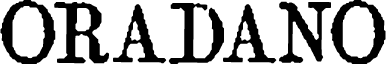 ORADANO 明朝体 字体预览