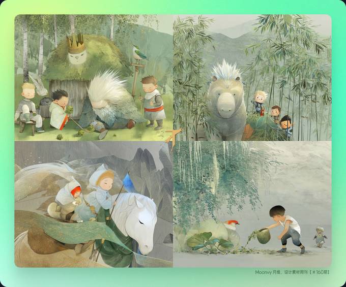 Midjourney V7 绘本风格样式