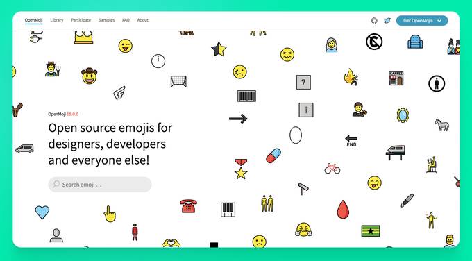 开源且免费的 Emoji ：OpenMoji 15.0.0
