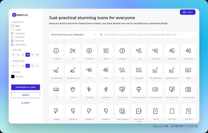 图标库：iconhub